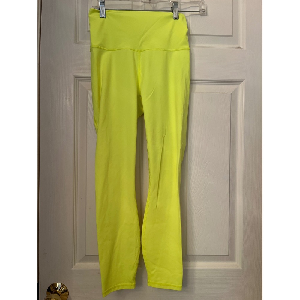 Fabletics PureLuxe High Waisted 7/8‎ Leggings Neon Yellow Womens XS 27 Inseam